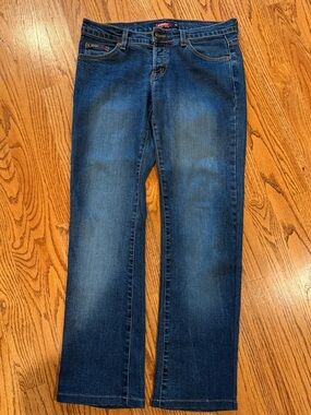 Angel Dark Blue Wide-Leg Jeans